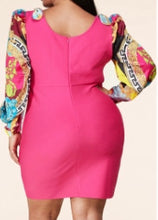Load image into Gallery viewer, “Cynthia” Statement Sleeves Dress

